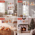 Cinnvoice Seasonal Diamond Art Hanging Kit,12 Pcs,Retro - Image 4