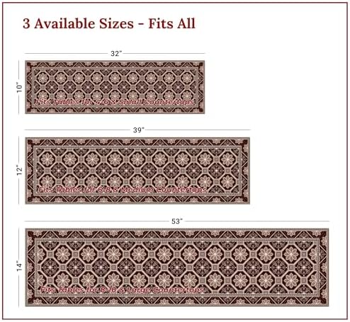 Heat Resistant Table Runner, 39 x 12 Inch - Portuguese Design - Image 4