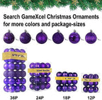 Purple 8.0" Extra Large Christmas Ornaments - Christmas Tree Decoration Balls Shatterproof Hanging Shiny Balls for Birthday Holiday Wedding Decorations Set of 2pcs - Image 7
