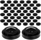50 Pcs Black Miniature Flag Stand 0.24 Inches Hole Diamete Plastic Small Banner Stand Mini Flag Holder Base for Desk Garden Table Stick by CONEHOY