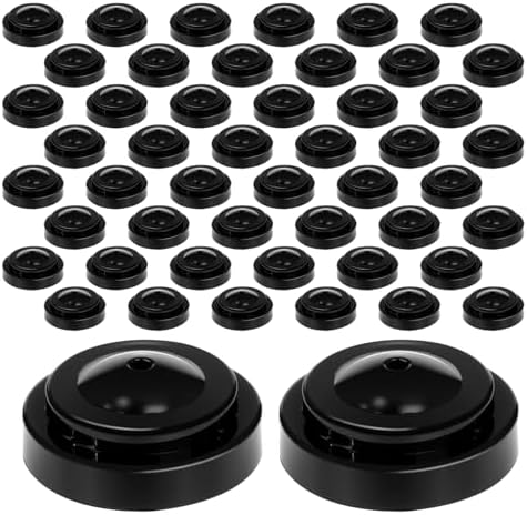 50 Pcs Black Miniature Flag Stand 0.24 Inches Hole Diamete Plastic Small Banner Stand Mini Flag Holder Base for Desk Garden Table Stick by CONEHOY