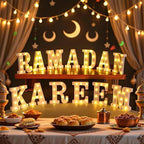 Aurelema Sukkot Large LED Letter Sign LED Lights, Ramadan Kareem, 8.27 Inches - Image 3