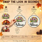 16Pcs Interchangeable Seasonal Welcome Sign，Welcome Sign For Front Door - Image 3