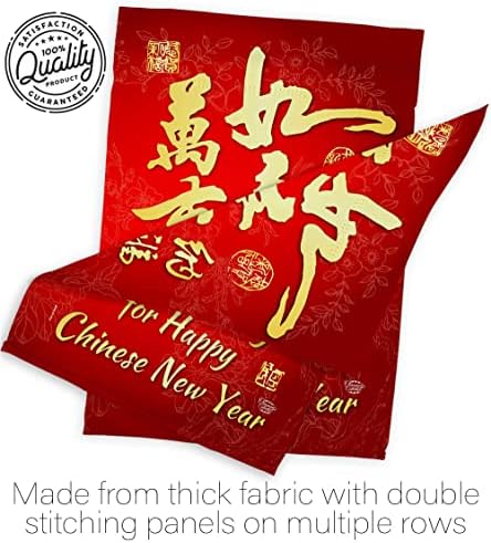 Blessing for New Year Indoor Decor Banner Room Wall Art Patio Porch Lawn Garden Flag Outdoor Tapestry Yard Signs Happy Lunar New Year Gifts Chinese Decorations Made in USA - Image 7