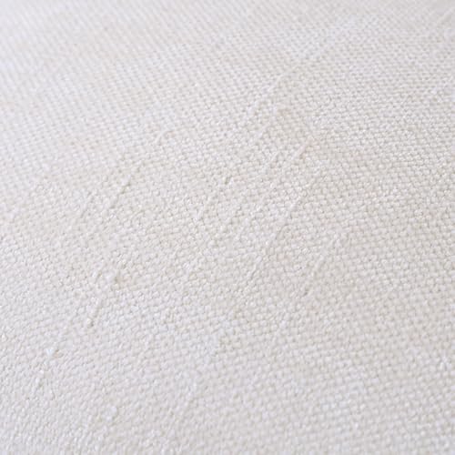 Set of 4 Soft Textured Decorative Throw Pillow Covers 20x20 Inch Cozy Farmhouse Cushion Cover Square Accent Pillow Cases for Bed Couch Sofa Living Room, Cream White - Image 4