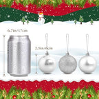 TranquilBliss Christmas Ball Ornaments, 48-Pack, 2.5-Inch, Sliver - Image 4