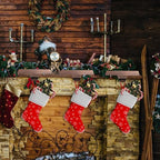 OCTERIC 4 Pcs Red Bronze Christmas Metal Stocking Holders for Mantle, Heavy Duty Stocking Hangers Stocking Hook Xmas Ornaments for Counter Tables Window Fireplace Mantle Decoration - Image 6