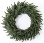 32'' Extra Large Cedar Wreath for Front Door, Faux Christmas Door Wreath by UAPINO