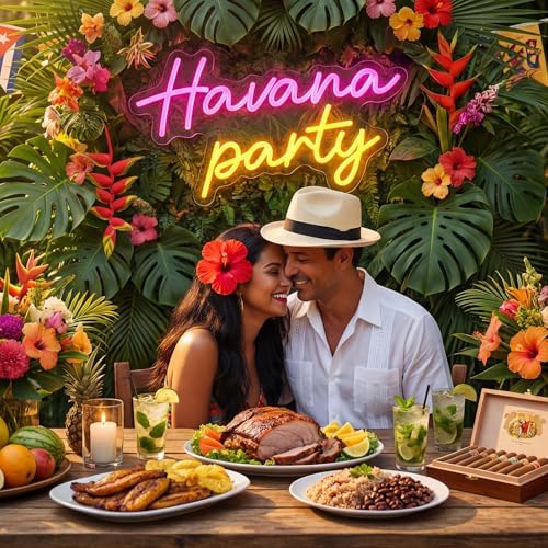 Zhengmy Havana Party Neon Sign for Wall Decor Tropical Night LED Neon Light by Zhengmy