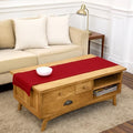 Solino Home 100% Pure Linen Table Runner Red, Classic Hemstitch 14 x 48 in by SolinoHome