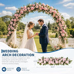 Garvee 39 Inch Artificial Rose Peony Flower Swag, Fake Arch Flowers - Image 5
