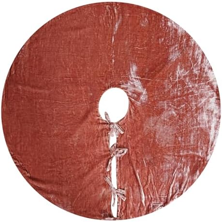 Sophia-Art Christmas Tree Skirt, Luxury Velvet Plush Skirt, Xmas Decoration Holiday Party Décor, Soft Velvet Home Décor Merry Christmas Party Christmas Tree Decorations (Rose,56 Inch) by Sophia-Art