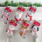 Let's Make Memories Personalized Christmas Stocking - Stockings for Family - Embroidered Name - Custom Christmas Decor - 8”x19” - Plush Friends - Santa - Image 4