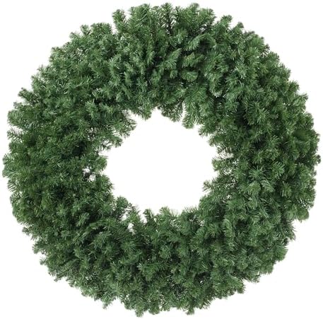 Casafield 48" Fir Artificial Christmas Wreath Holiday Décor, 860 PVC Tips for Front Door, Window, or Mantel by Casafield