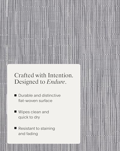 Chilewich Bamboo Placemats Set of 4, Woven Oval Placemats - Image 3