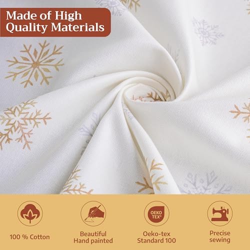 Maison d' Hermine Table Cloth Rectangle Table Reusable 100% Cotton 70"x120" - Image 3