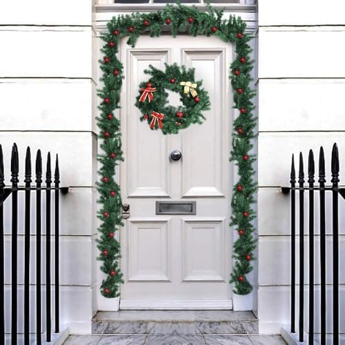 Outroad 9 ft Christmas Garland Soft Greenery Twist Wreath Artificial Ivy Non-Lit Green Garland, for Holiday Season Outdoor Indoor Party Decorations (10 Pack) - Image 4