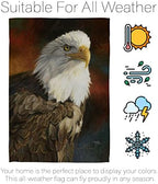Portrait of an Eagle Garden Flag - Set with Stand Animals Wildlife Outdoor Deer Bear Wolf Pet Nature Farm Animal Creature - House Banner Small Yard Gift Double-Sided Made In USA 13 X 18.5 - Image 6
