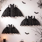 Threehoney 3 Pcs Halloween Hanging Rattan Bat for Indoor Outdoor Home Door by Threehoney