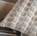 Caflife Beige Striped Chenille Boho Throw Pillow Covers 22x2 Inch Set of 2 - Image 4