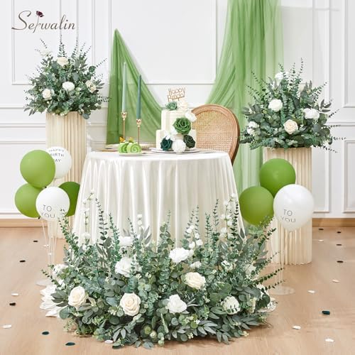 Serwalin 400PCS Mixed Eucalyptus Stems, Greenery Stems for Centerpieces - Image 2