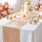 ShinyBeauty Champagne Table Runner 12x108, 15 Pack Sequin for Wedding Party - Image 4