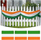 3Pack St Patrick's Day Bunting Flags 2x20 Ft Irish Green White Orange Stripe Banner Ireland Patriotic Half Fan Flag Decor Outside Garden Porch by LinaGarten