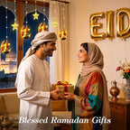 Lewondr Ramadan Curtain String Lights, 138 LEDs Moon Castle Star Lights - Image 6