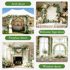 ucky Fake Vines, Eucalyptu Vines Garland, Ivy Vines, Green Artificial Wall Decor Hanging, Wedding Decoration，Flower Bouquet Decoration (4, Eucalyptus & Ivy Vine) - Image 5