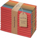 Urban Villa Cloth Napkins Cotton 20x20 (Set of 12) Red Stripes by CottonTrends