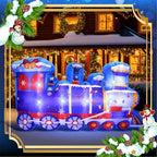 Vihose 8ft Christmas Inflatable Polar Train with LED Lights for Outdoor - Image 4