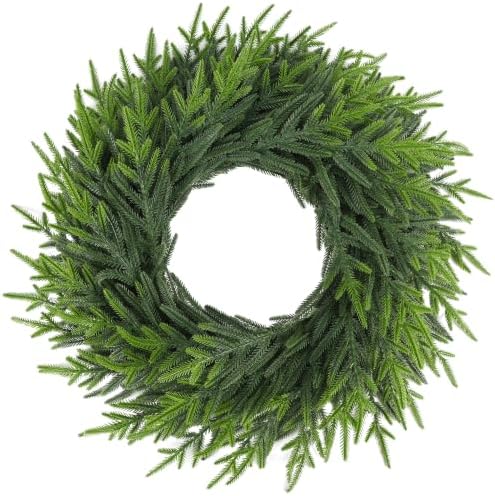 Cllayees 26" Large Norfolk Pine Christmas Wreaths for Front Door by Cllayees