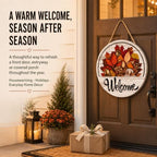 16-Piece Interchangeable Welcome Sign for Front Door, Wood Decor，2 - Image 7