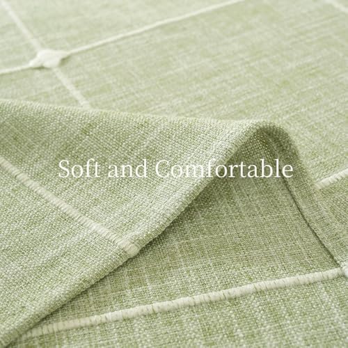 Zobesta Green Table Cloth Rectangle Table 120x53 InchTablecloth Rectangle - Image 3