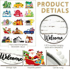 Interchangeable Door Sign,Welcome Sign for Every Season,Slot-In Design,A16 - Image 5