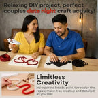 Macrame Kit for Beginners - DIY Rope Canvas Wall Art Kit with Ropes Supplies & Tools | DIY Macrame Art Wall Hanging Decor Starter Set, Craft Kits for Adults, Boho Aesthetic Home Decoration (Black) - Image 2