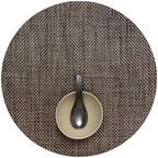 Chilewich Basketweave Placemats, Woven Round Placemats Set of 4 by Chilewich