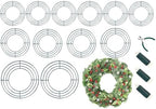 12 Pack Wire Wreath Frames 8 12 16 Inch with Paddle Wire and Tool by Kritkin