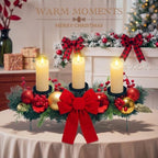 Meekoo 3 Pcs Fall LED Candle Holder Centerpiece Thanksgiving Decoration - Image 2