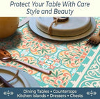Heat Resistant Table Runner, 39 x 12 Inch - Italian Garden Design - Image 3