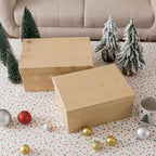 Soul & Lane - Large Christmas Nesting Gift Boxes with Lids, Set of 2, Kraft - Image 5