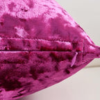 Premium Series, Crushed Velvet Throw Pillow Covers, Luxury Thick Cushion Cases for Home Decor, Hot Pink, 12x20 Inch, Covers Only - Image 3
