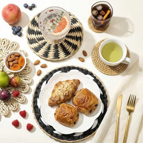 11 Pcs Boho Wall Basket Decor, Bulrush Woven Wall Hanging, Multi Size - Image 4