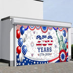 American 250th Birthday Garage Door Cover Decorations, 4th of July Photograph Backdrop America USA Banner 250th Anniversary Garage Door for Independence Day Patriotic Party Outdoor Decor Banners (A) - Image 3