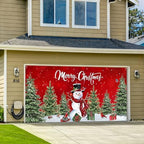 WovWeave Snowman Garage Door Cover Banner, 7 x 16 ft - Image 7