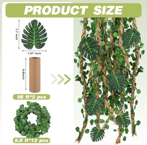 1 Set Jungle Theme Party Decoration Vine for Classroom,Modern - Image 2