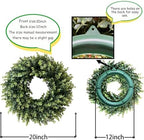 20” Wreaths for Front Door Spring Summer Green Boxwood Door Wreath for All Seasons Living Room Bedroom Window Wall Indoor Outdoor Farmhouse Easter St. Patrick's Independence Day Home Decoration - Image 6