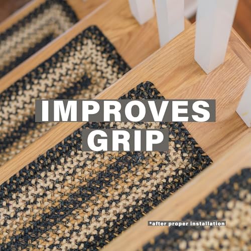 Homespice Kilimanjaro Jute Braided Stair Treads, Rect 8x28 Set of 13 - Image 2