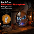 Led Light Up Jack O Lantern, Pumpkin Skull Halloween Decorations for Home - Image 6