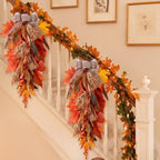 Shihanee 2 Pack 22 in Fall Teardrop Swags Autumn Sorghum Front Door Decor - Image 6